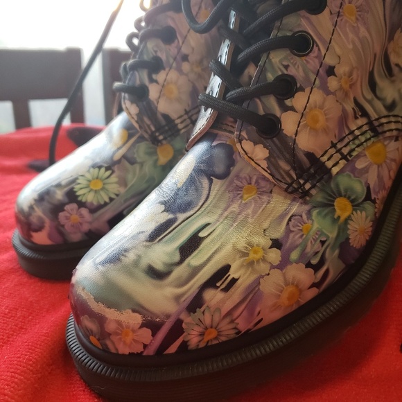 Floral Slime Drip Dr Martens Super RARE - Picture 5 of 7